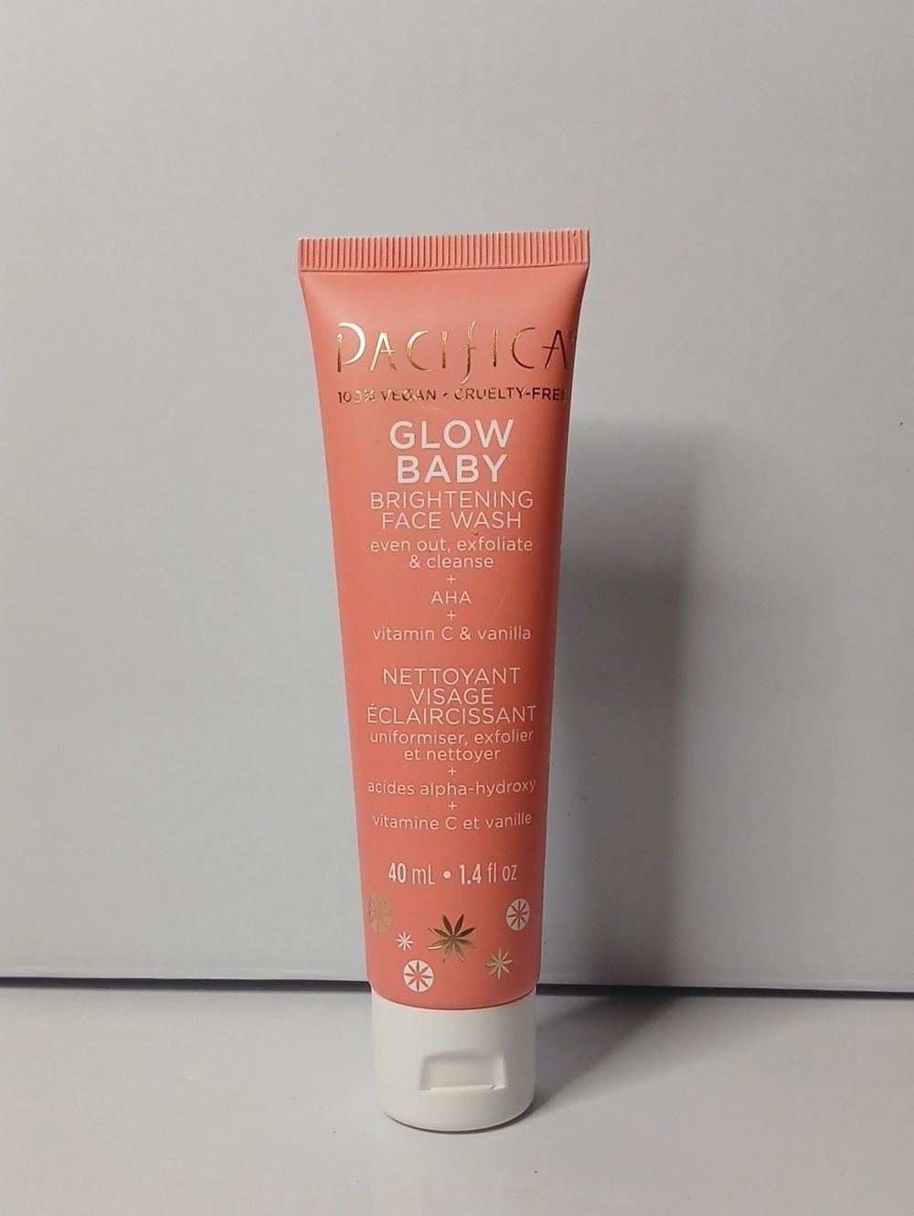 Sealed 40 ML Pacifica Glow Baby Brightening Face Wash